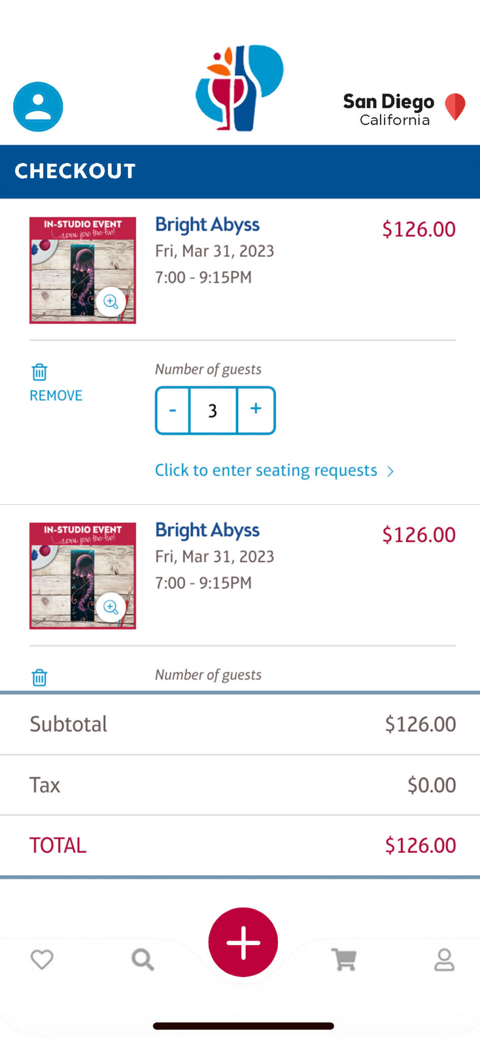 Pinot's Palette — app screen 2