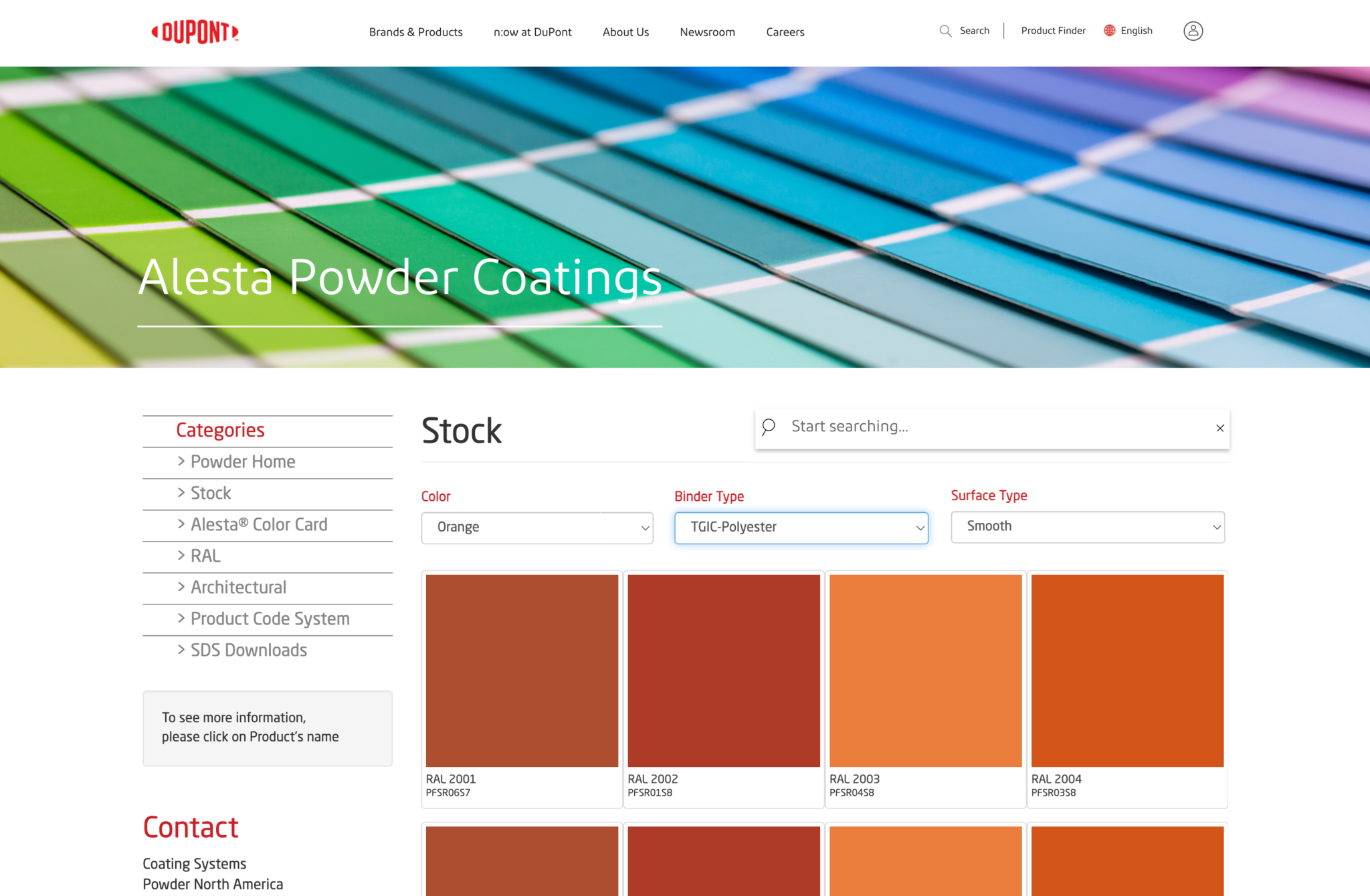 Dupont — desktop site
