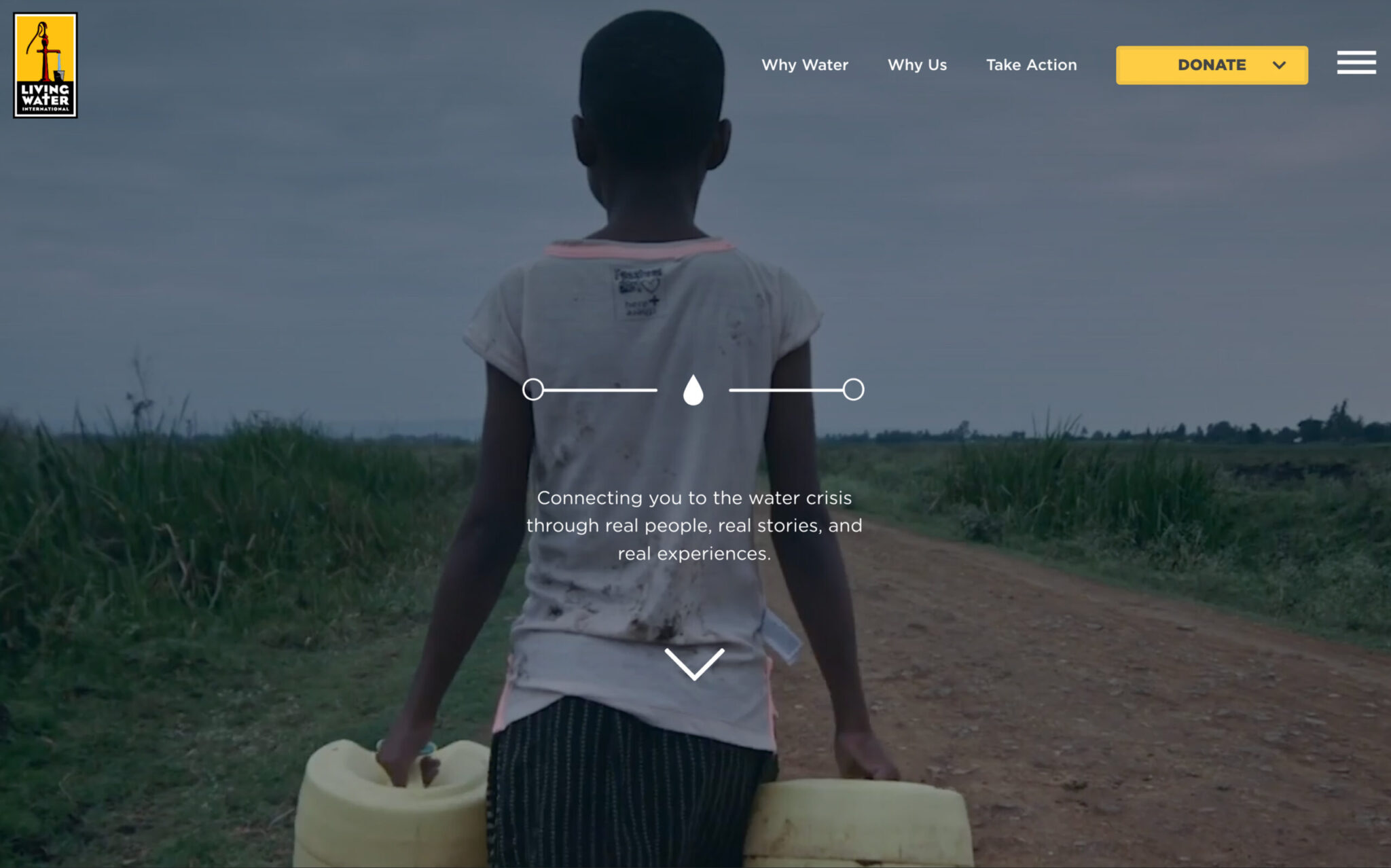 Living Water International, desktop site