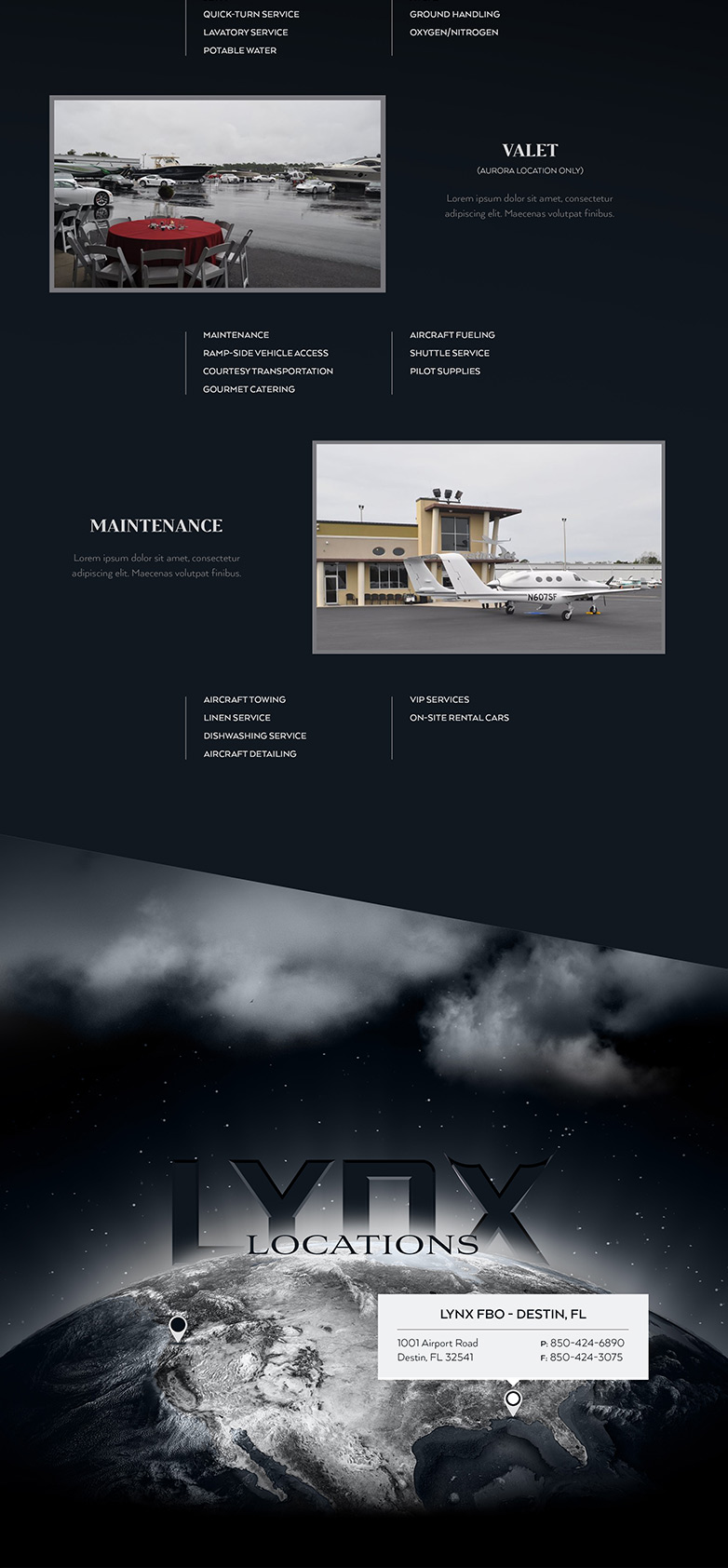 Lynx FBO — mobile site