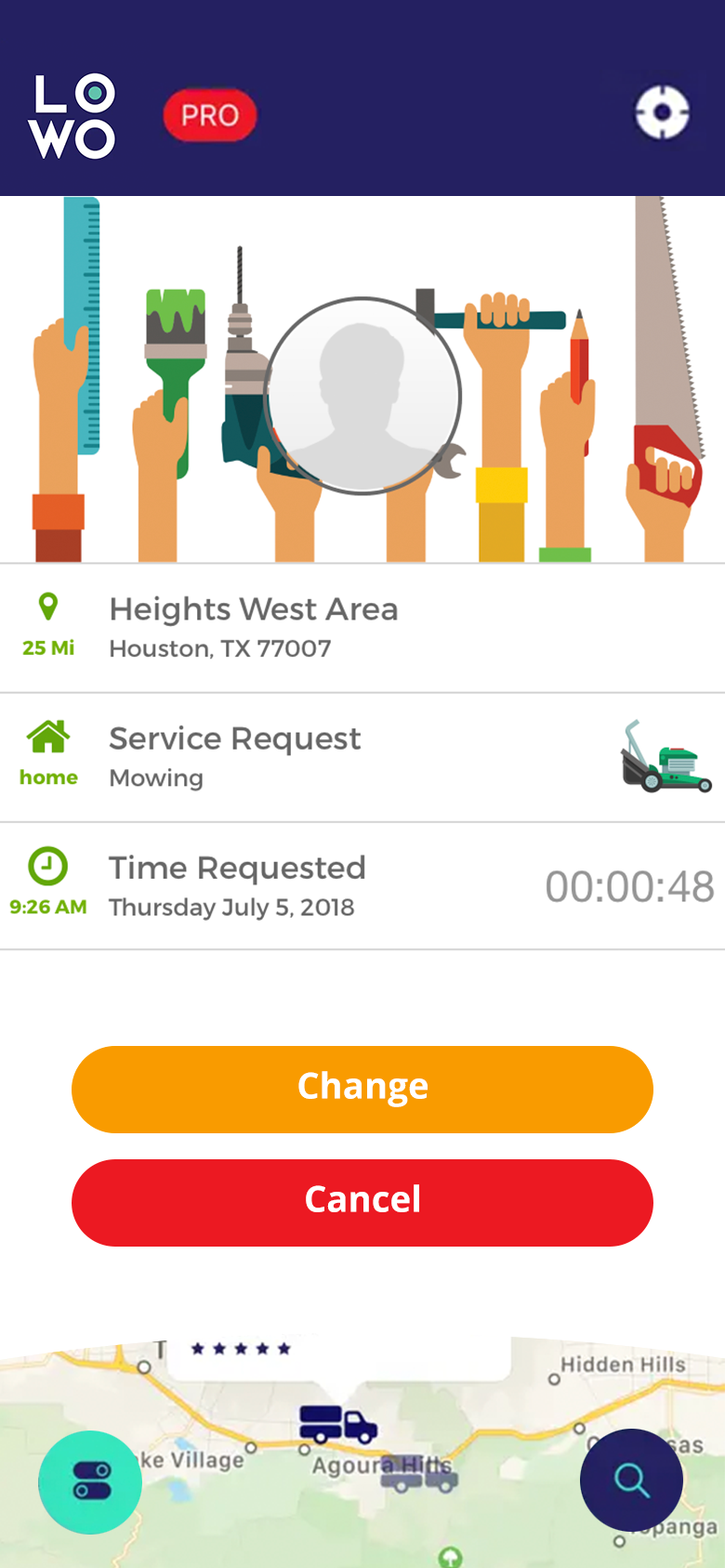 LOWO — app screen 2