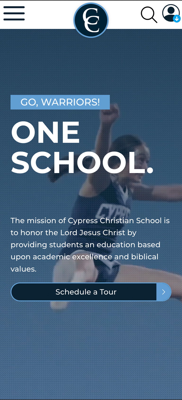 Cypress Christian, mobile site