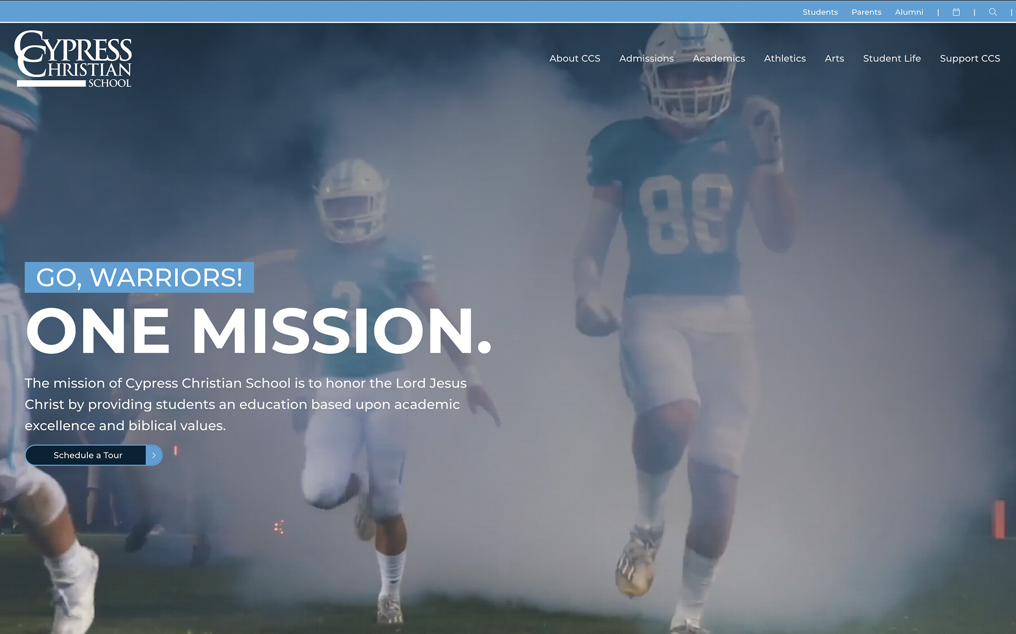 Cypress Christian, desktop site