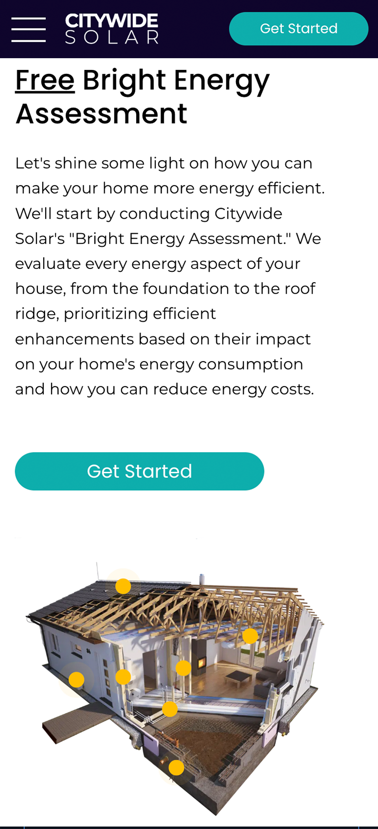 Citywide Solar, mobile site