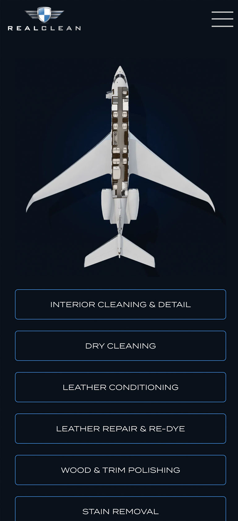 RealClean Aircraft, mobile site