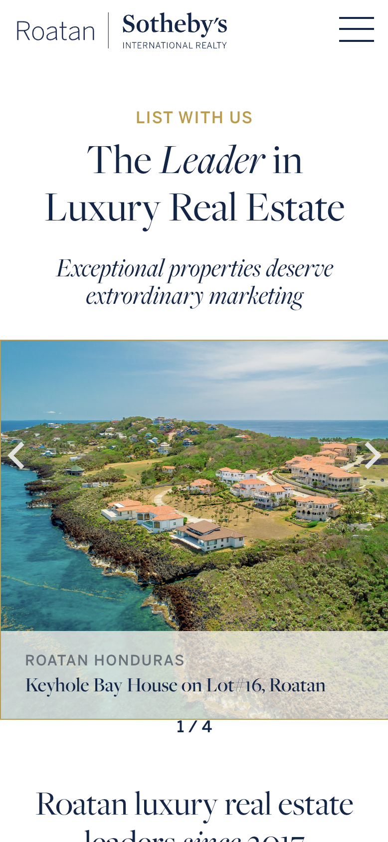 Sotheby's International, mobile site