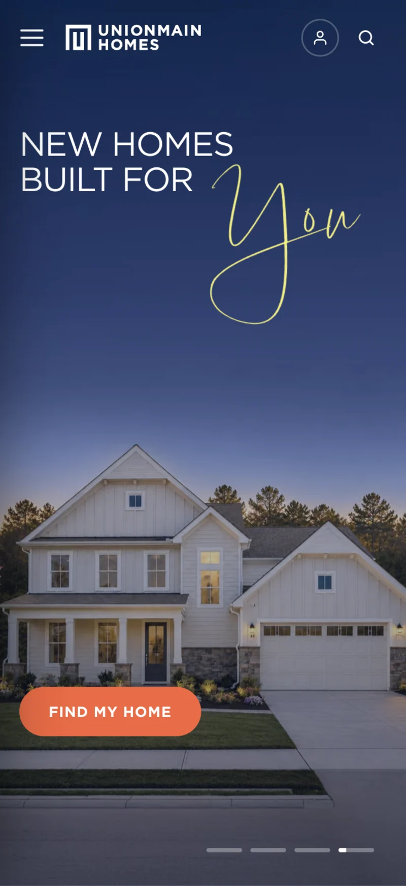 UnionMain Homes — mobile site
