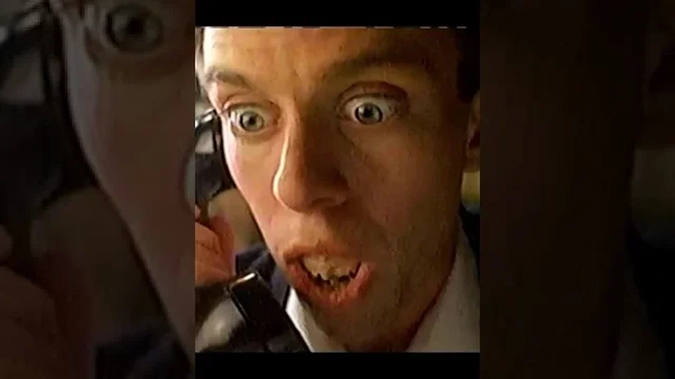 Frame from the Got Milk? Aaron Burr commercial (1993)
