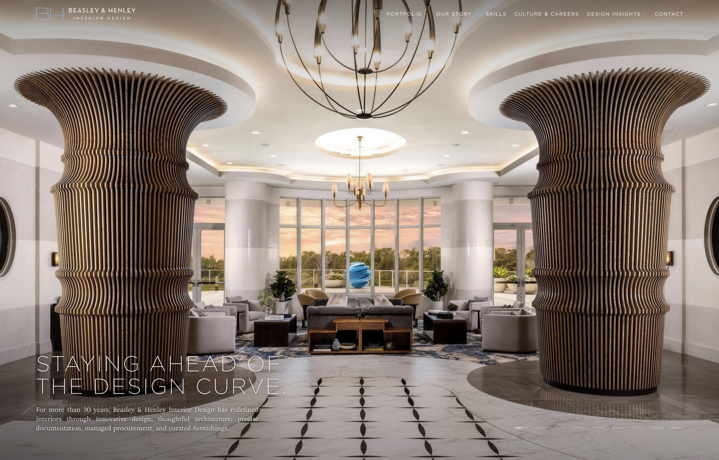 Beasley & Henley, desktop site