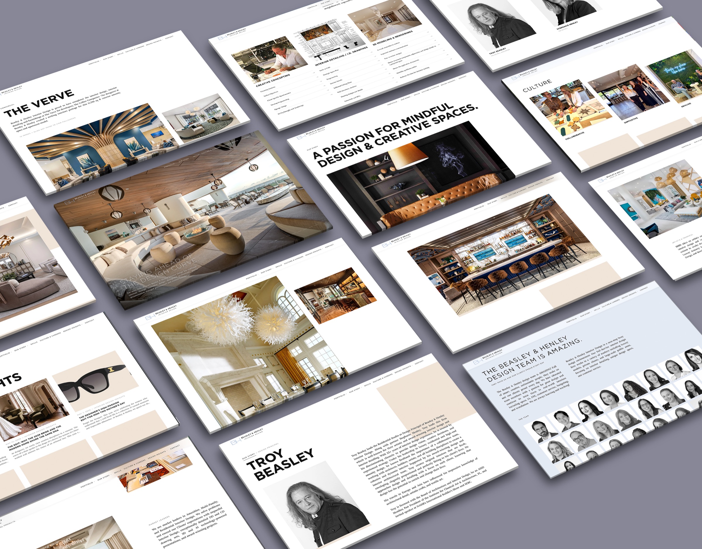 Beasley & Henley website screens